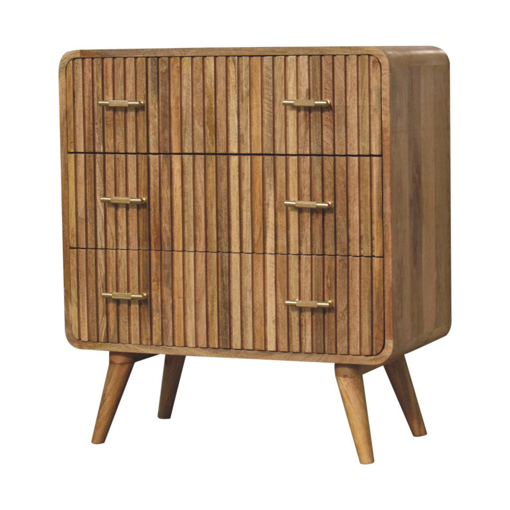 T Bar Ridged Chest - Brown