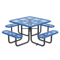 46" Square Picnic Table With Umbrella Hole