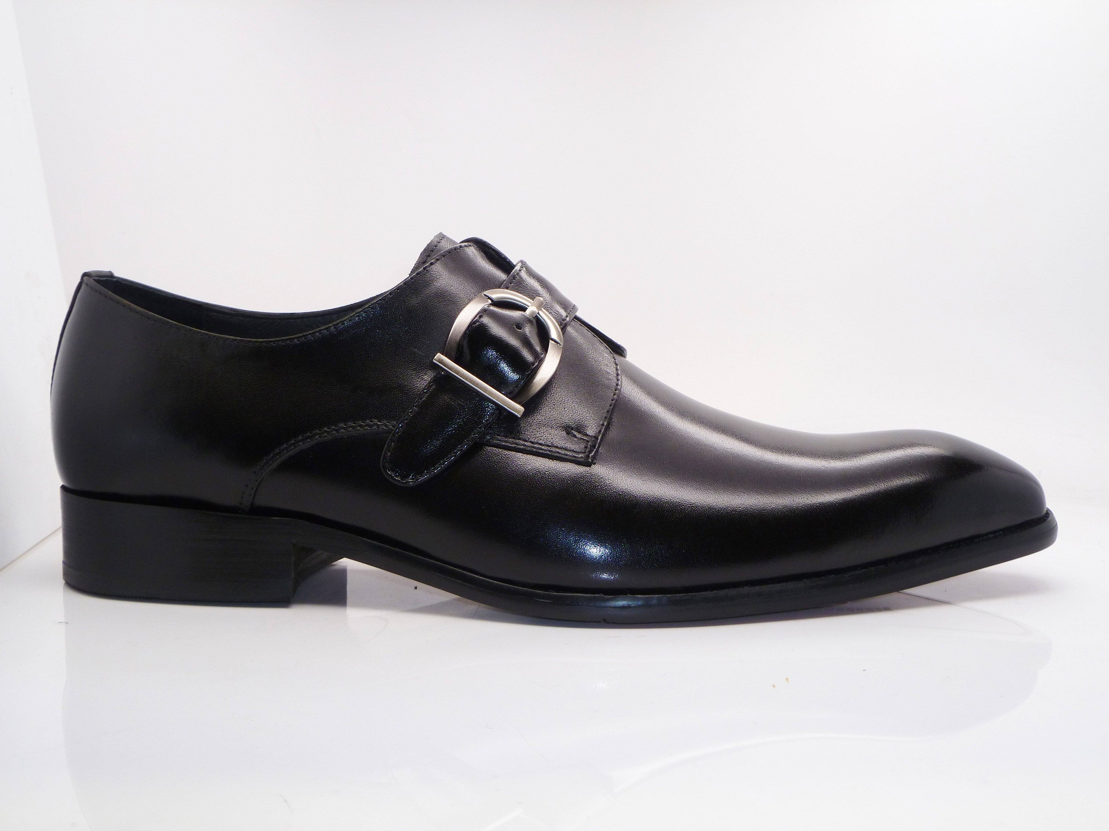 Calfskin Monkstrap Black