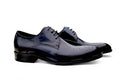Burnished Calfskin Lace-Up Oxford Black