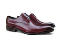Burnished Calfskin Lace-Up Oxford Burgundy