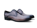 Burnished Calfskin Lace-Up Oxford Grey