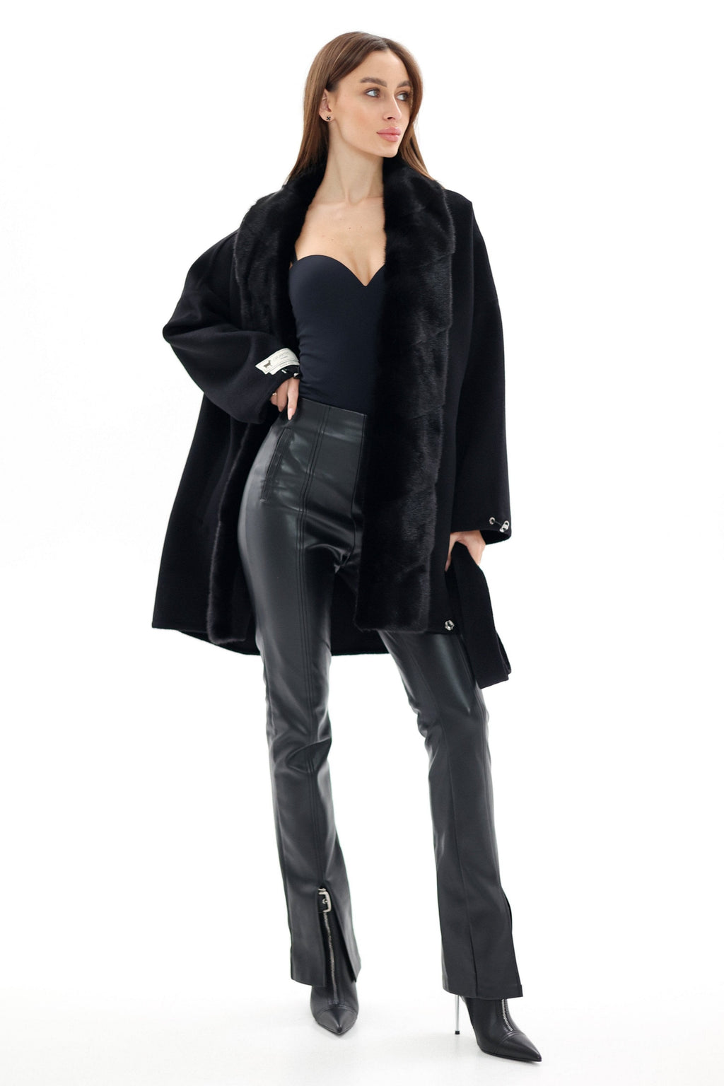 Kopenhagen Fur® Mink Italian Cashmere Wool Coat