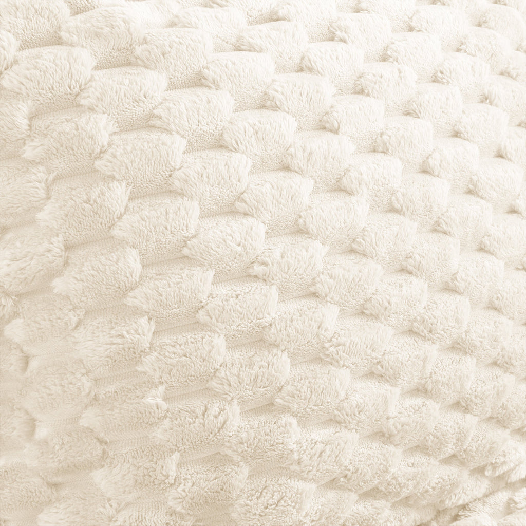 Sectional Sofa Modular Flannelette Cream Deep Seat 2 Seat No Assembly