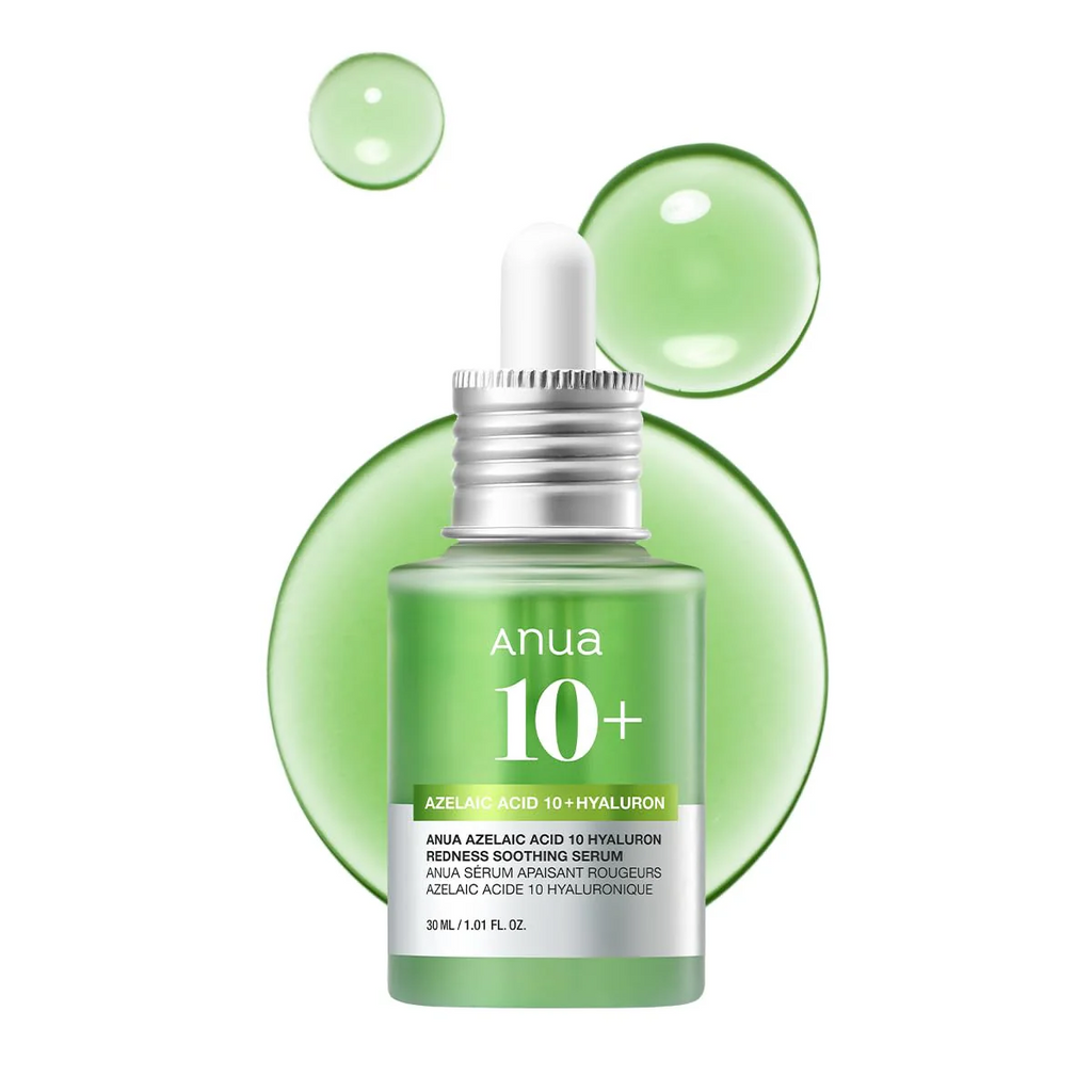 Anua soothing Azelaic Acid 10% Serum with Hyaluronic Acid & Niacinamide for Sensitive Skin - Korean Skincare for Breakouts & Redness Relief (30ml)