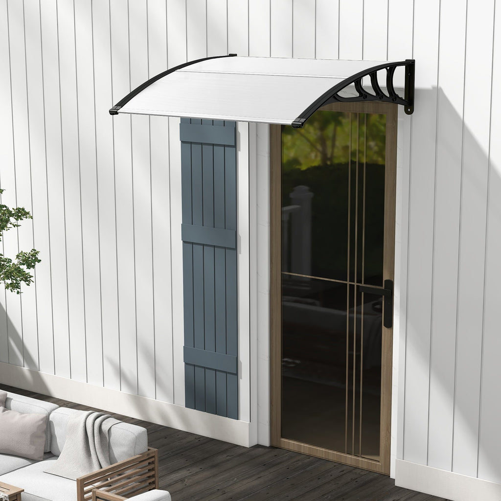 48 x 40 Inch Outdoor Front Door Window Awning Door Canopy Exterior
