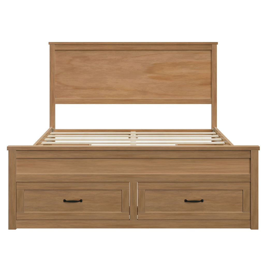 Modern Storage Platform Bed Frame With 6 Drawers