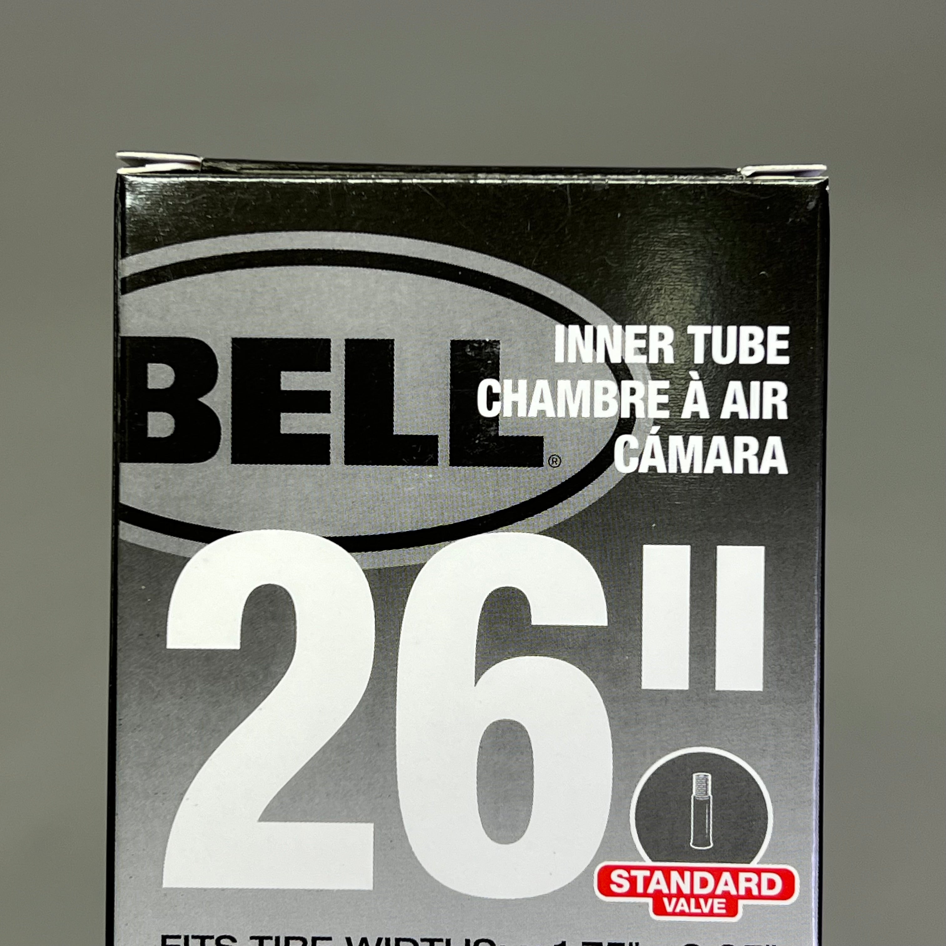 BELL (6 PACK) Bicycle Inner Tube Standard Valve 26" 1.75"-2.25" Black 7109079