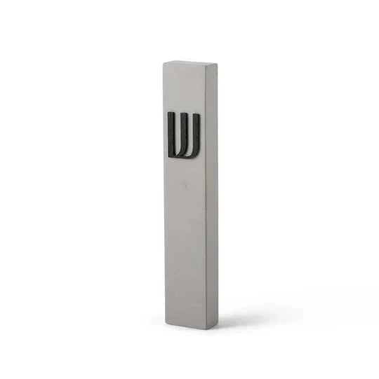 Personalized house sign made of gray concrete - HOUSE series
