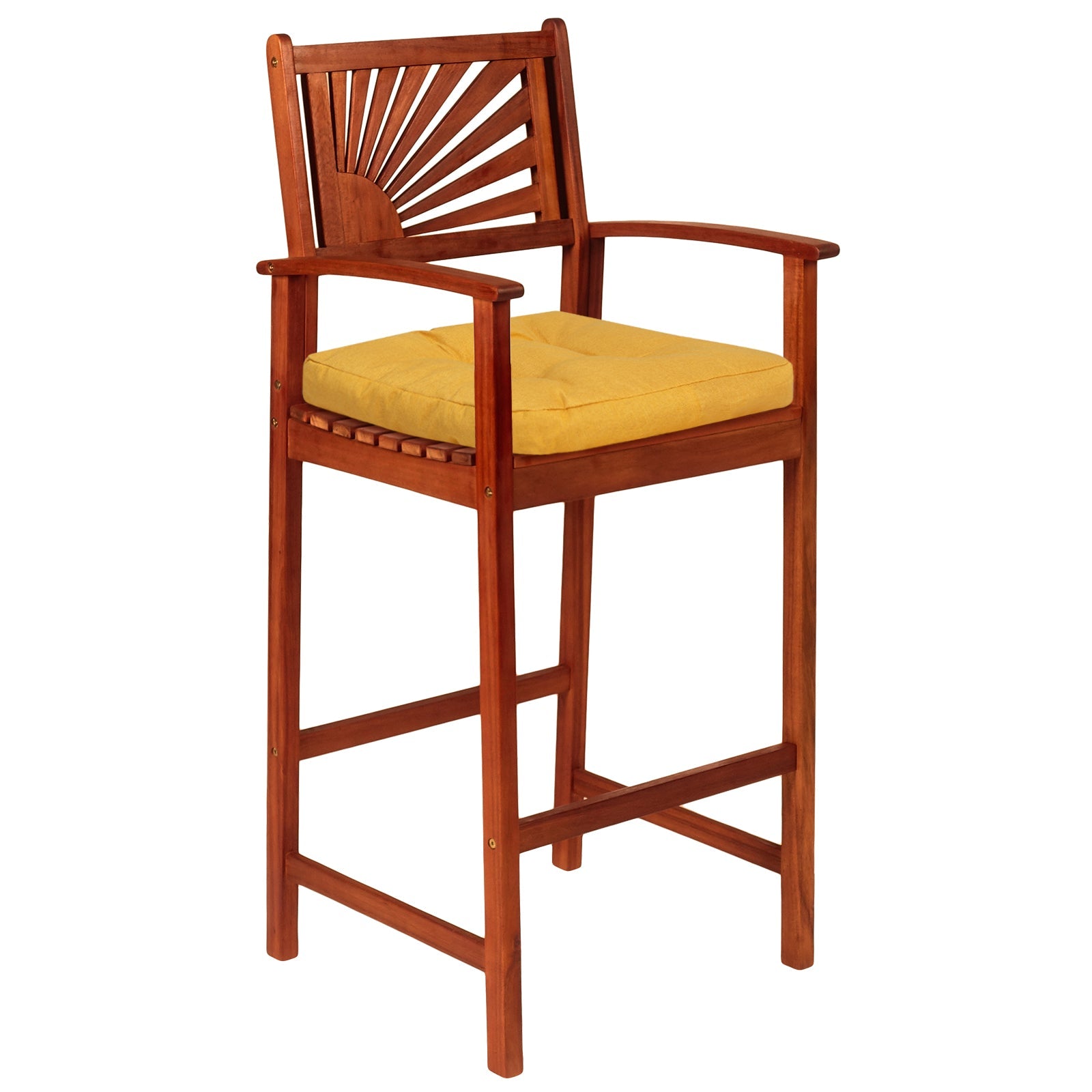 4 Pack 17.5 x 17 Inch U-Shaped Chair Pads with Polyester Cover