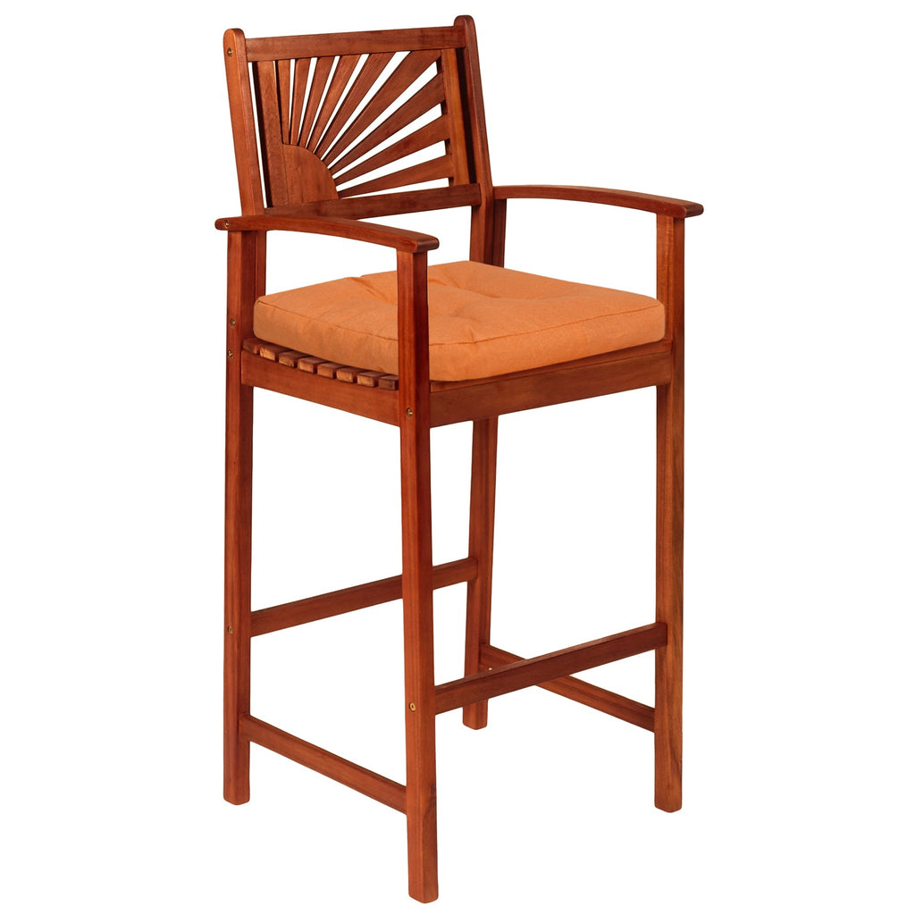 4 Pack 17.5 x 17 Inch U-Shaped Chair Pads with Polyester Cover