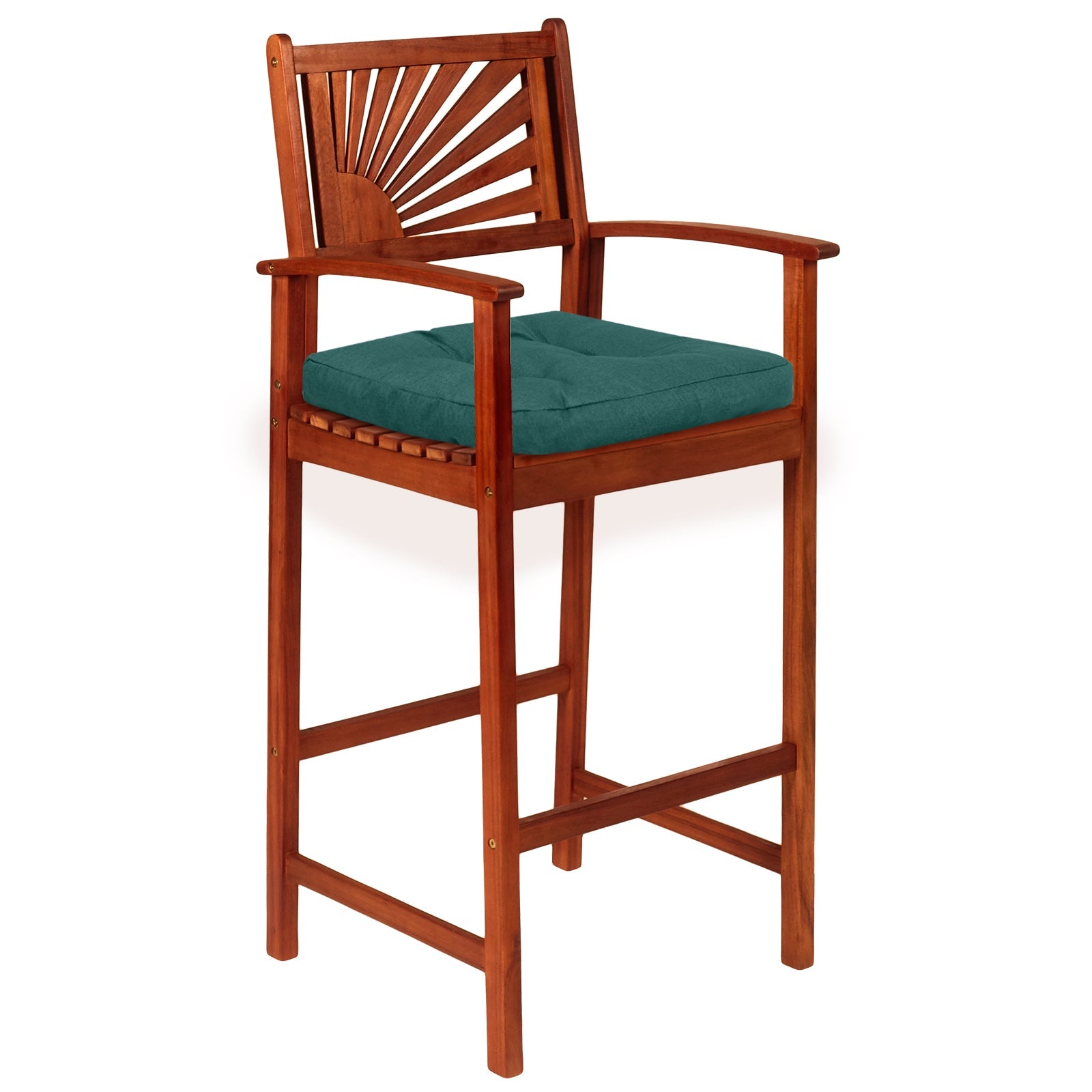4 Pack 17.5 x 17 Inch U-Shaped Chair Pads with Polyester Cover