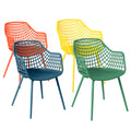 4 Pieces Kids Chairs with Curved Backrest and Ergonomic Armrests