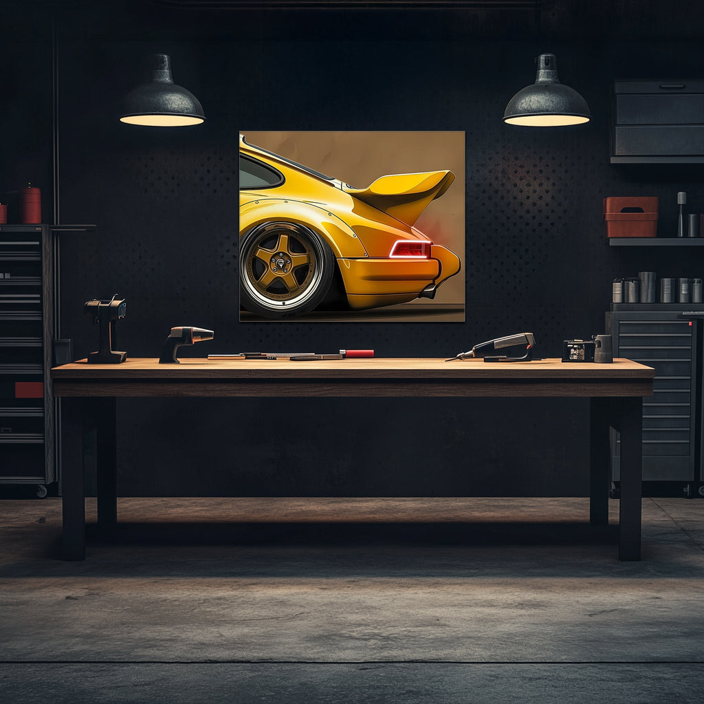 Neon LED Sports Car Wall Art Lighted Sign for Garage Home Office Living Room Decor