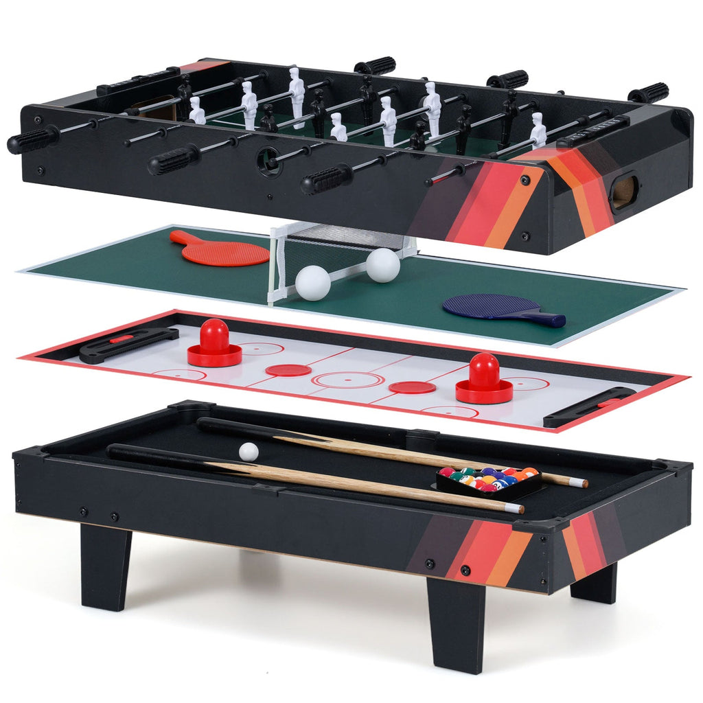 4 in 1 Combo Game Table Set with Billiards