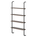 4-Tier Industrial Pipe Shelving with Metal Frame for Living Room Kitchen