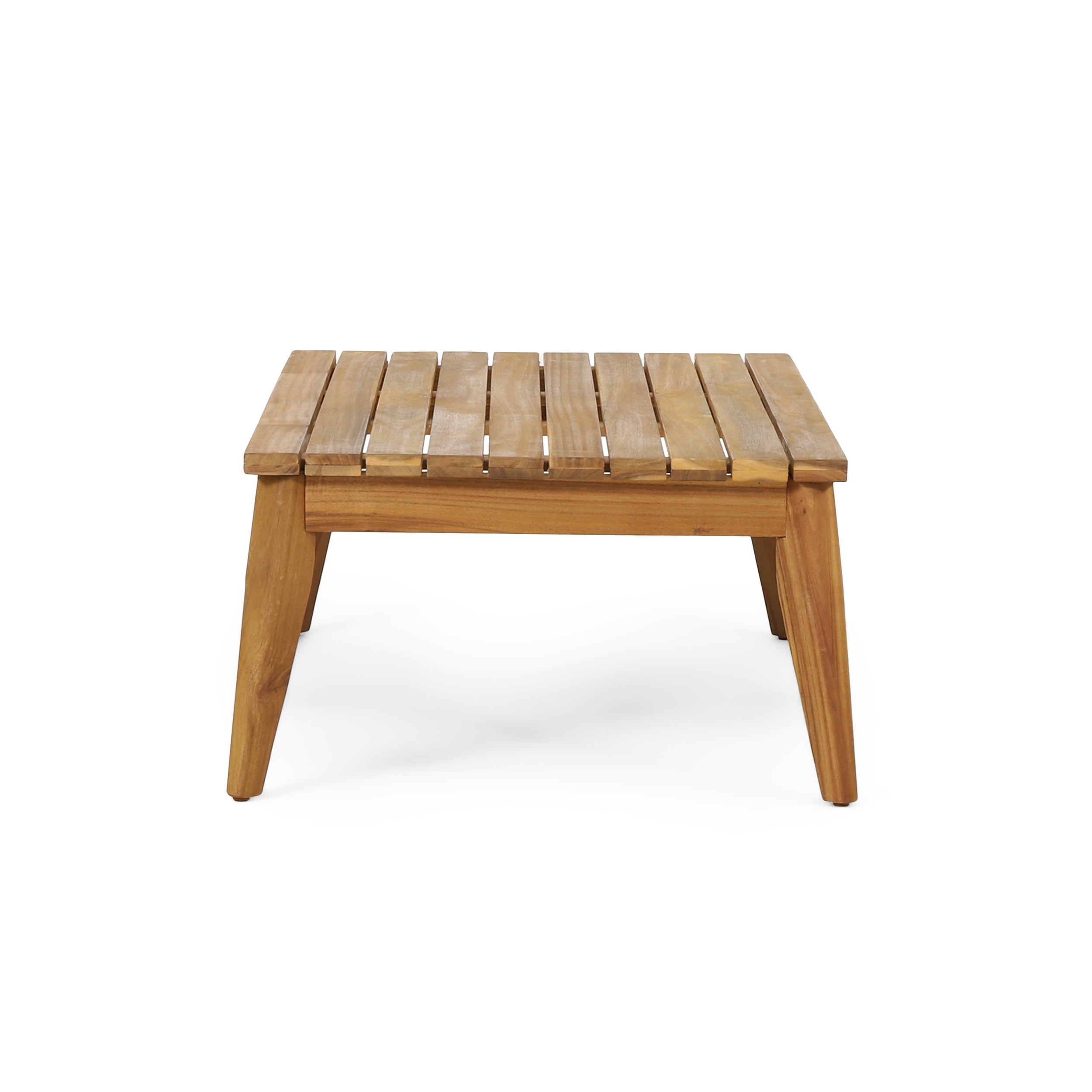 Outdoor Chat Set Acacia Wood Rope Teak Cushions 4 Piece Seats 4