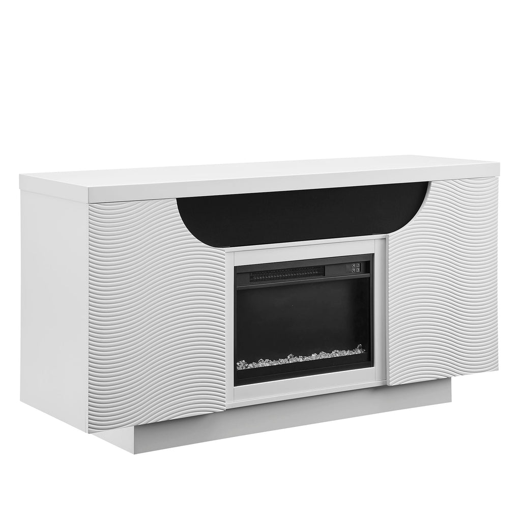 Alessia - Electric Fireplace With Multi Color LED And Flame Settings