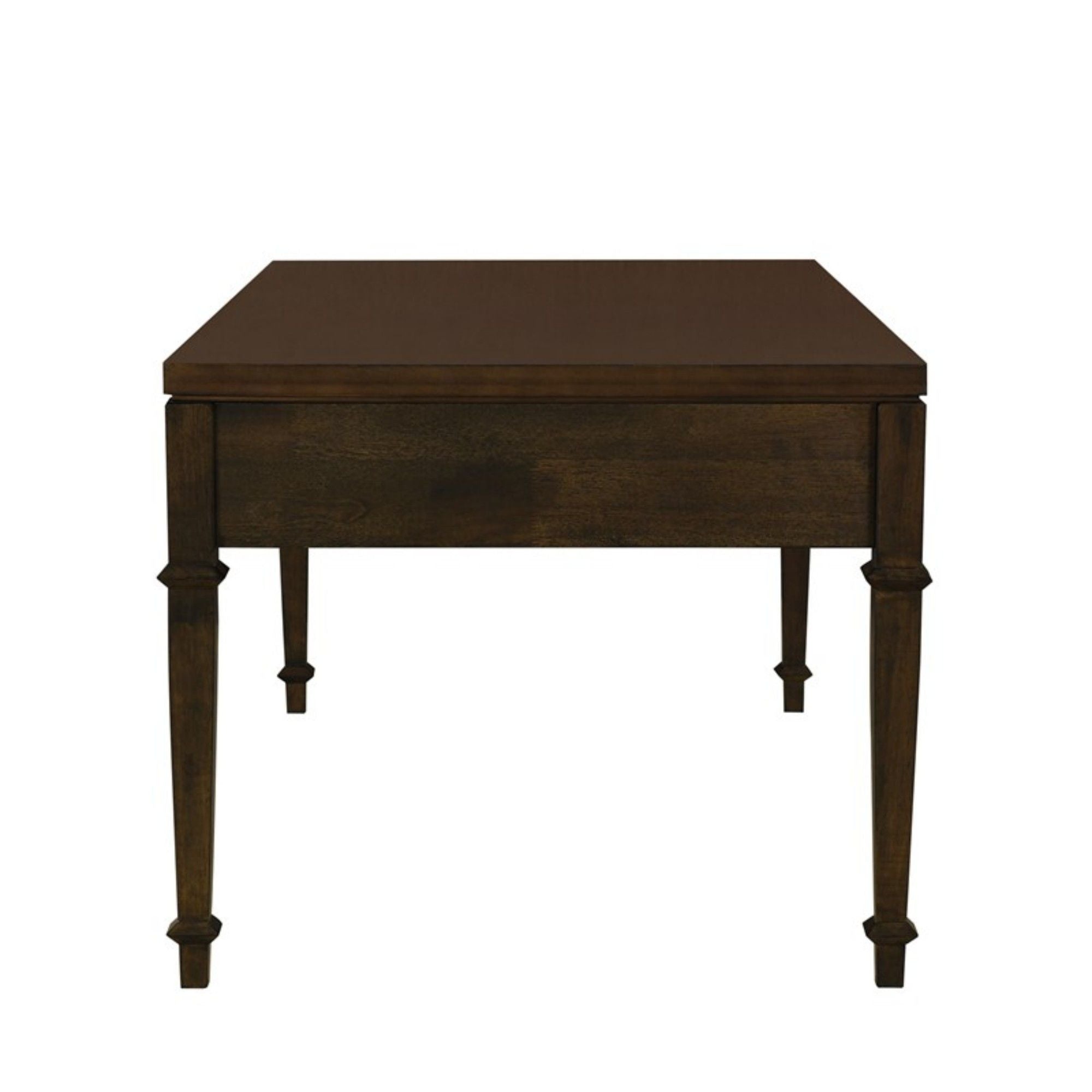 Fluted 2 Drawer Coffee Table - Brown