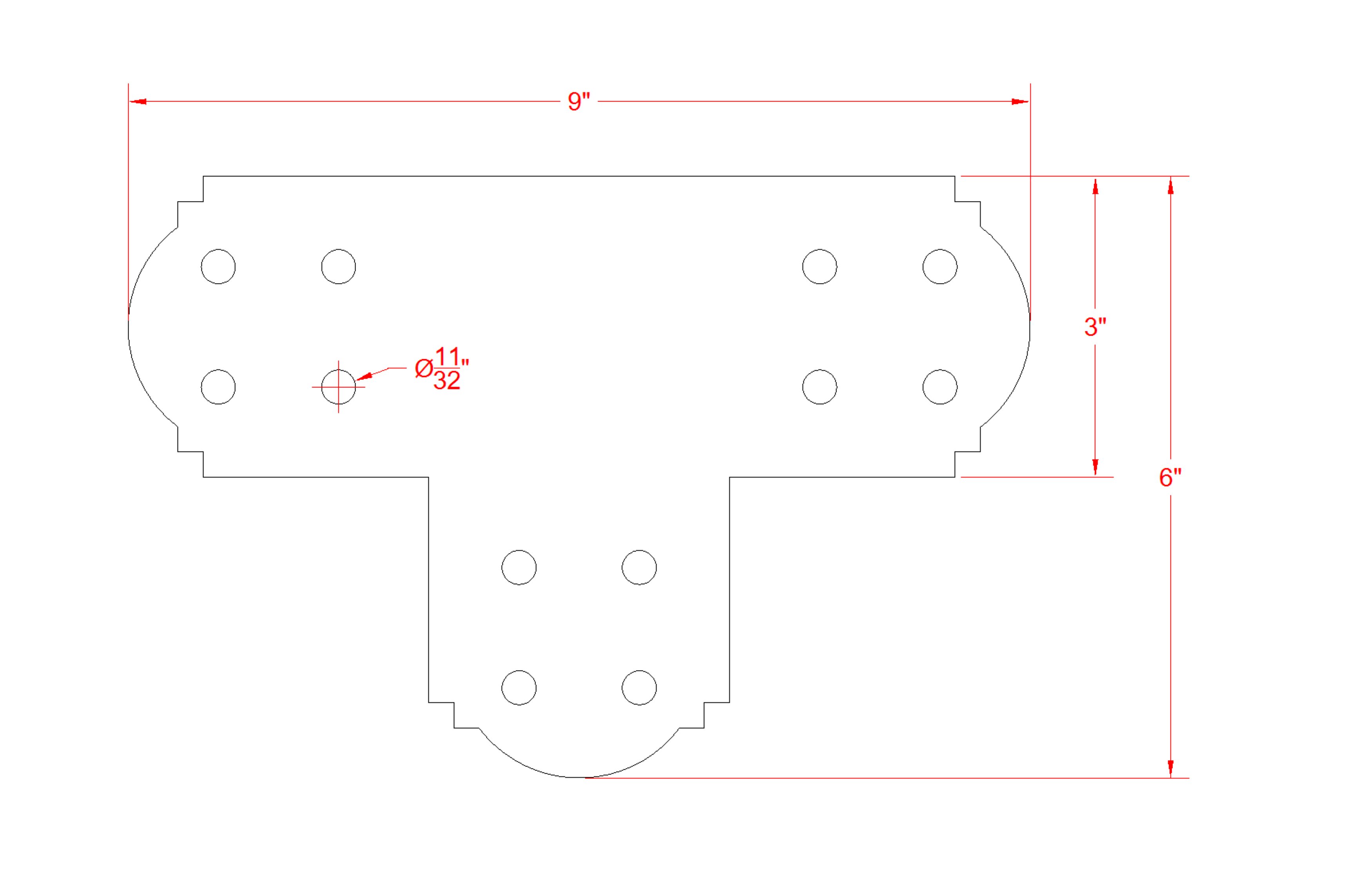 Decorative Design T Bracket for 4x4 Post, 4 Inch T Bracket Bolt Plate, T Support Bracket, Steel Bracket, 4 inch, Center Bracket, Truss Plate