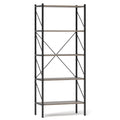 5-Tier Bookshelf with Open Shelves and Heavy Duty Metal Frame