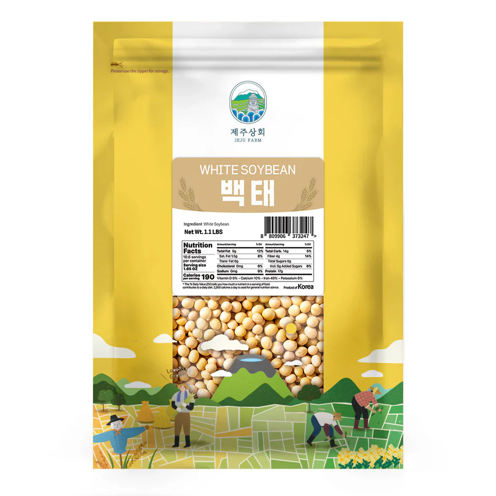 White Soybeans (Baektae) (500g)