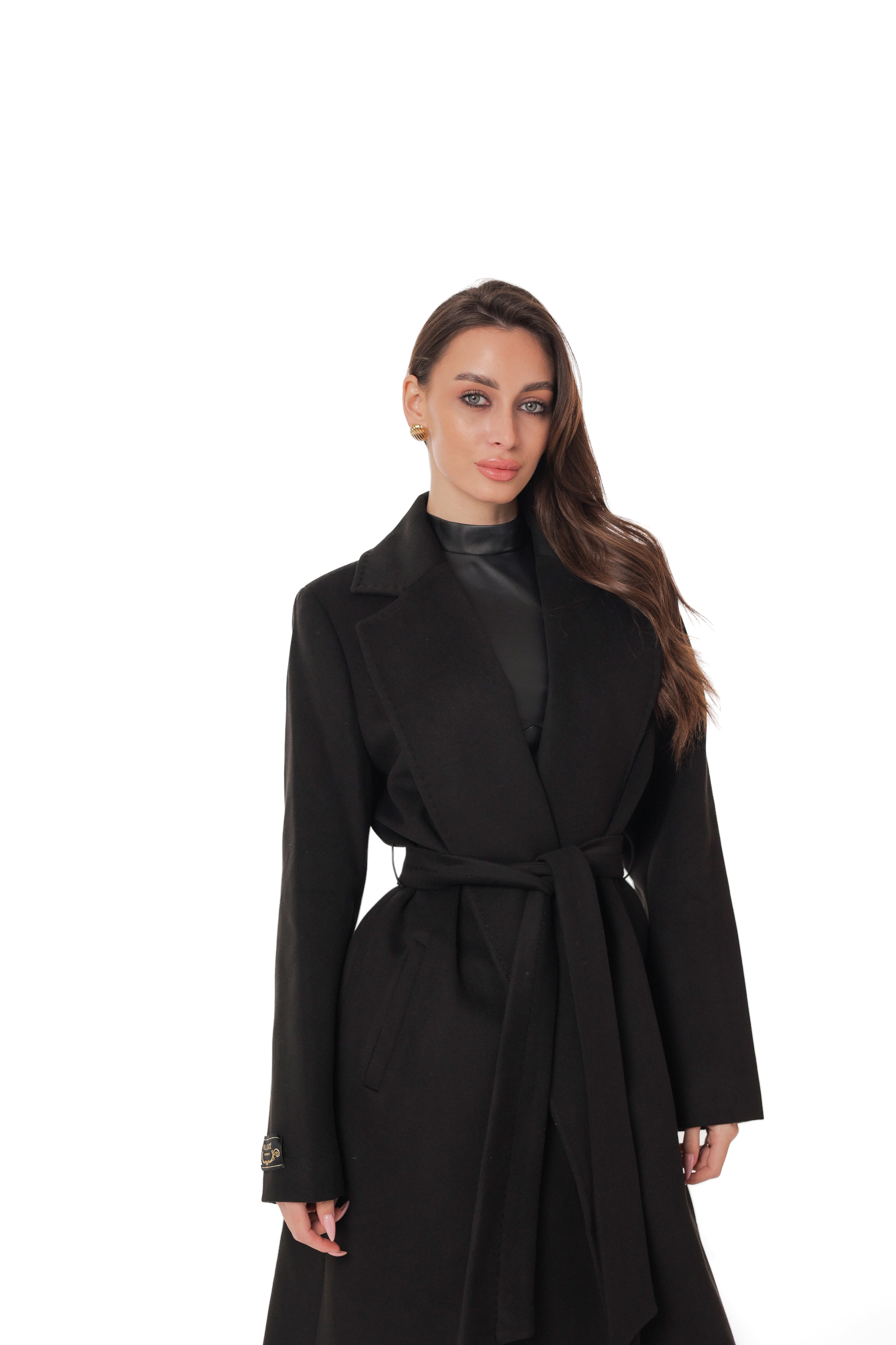 Lafayette Cashmere Blend Overcoat in Black