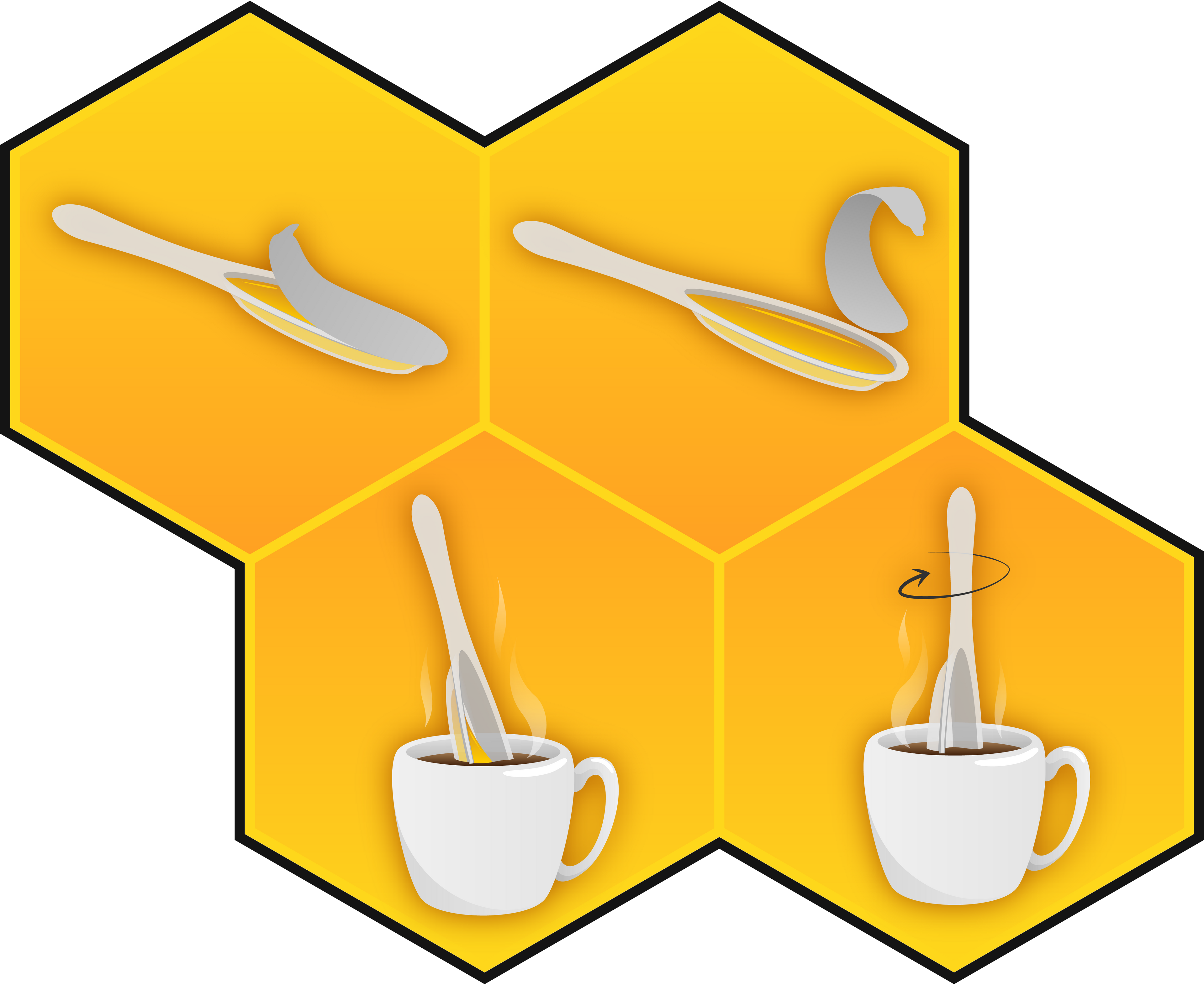 Badgers Honey Spoon /Blue Razz Honey Tea