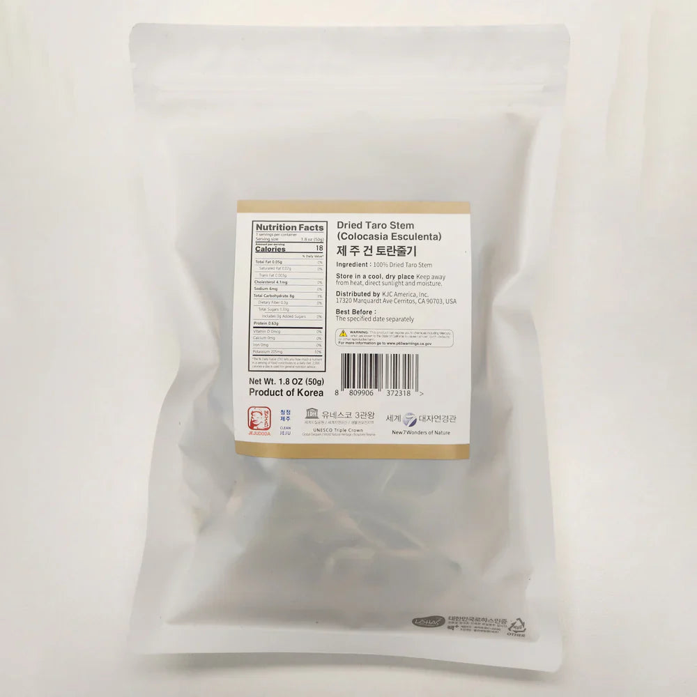 Jeju Dried Taro Stems (50g)