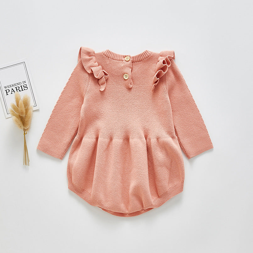 Long-sleeved romper for newborn baby