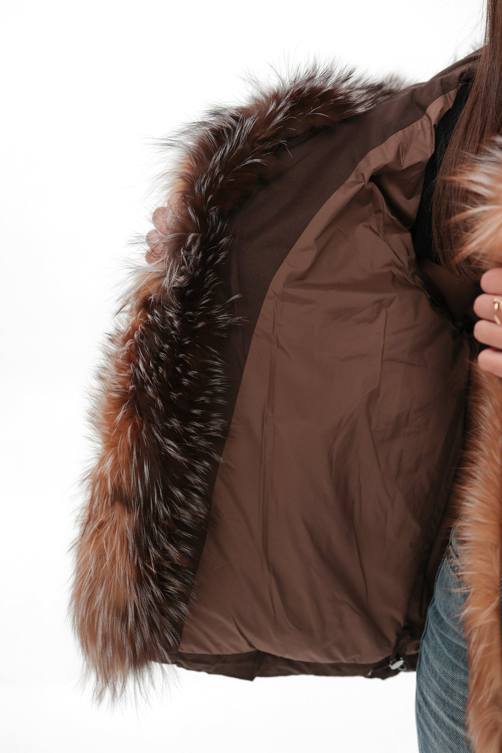 Michelle Genuine Fur Trim Down Parka