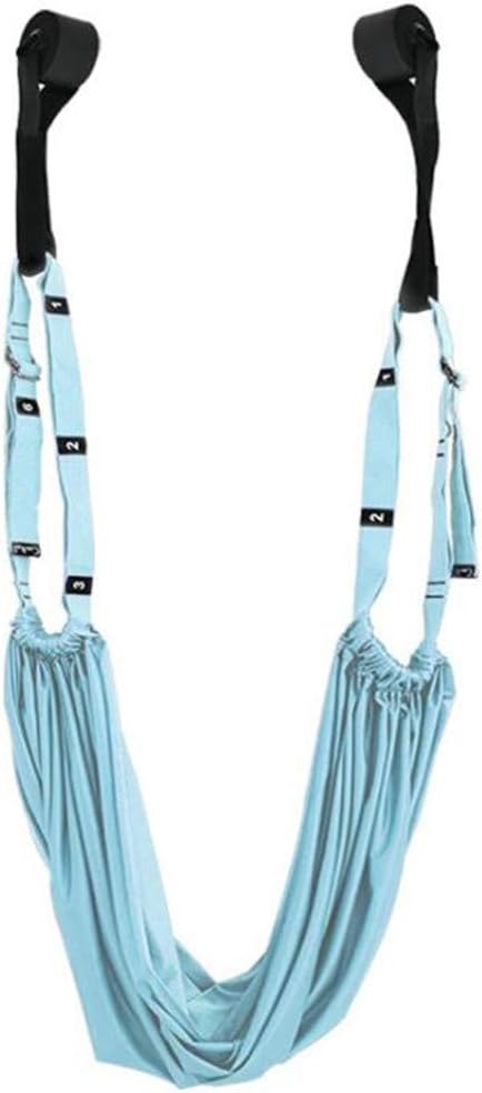 Yoga Stretching Strap, Adjustable Height Leg Stretcher Waist Back Stretch Band Aerial Yoga, Anti-gravity Inversion Exercises Door Flexibility Tensile Trainer for Rehab Pilates Dance Splits