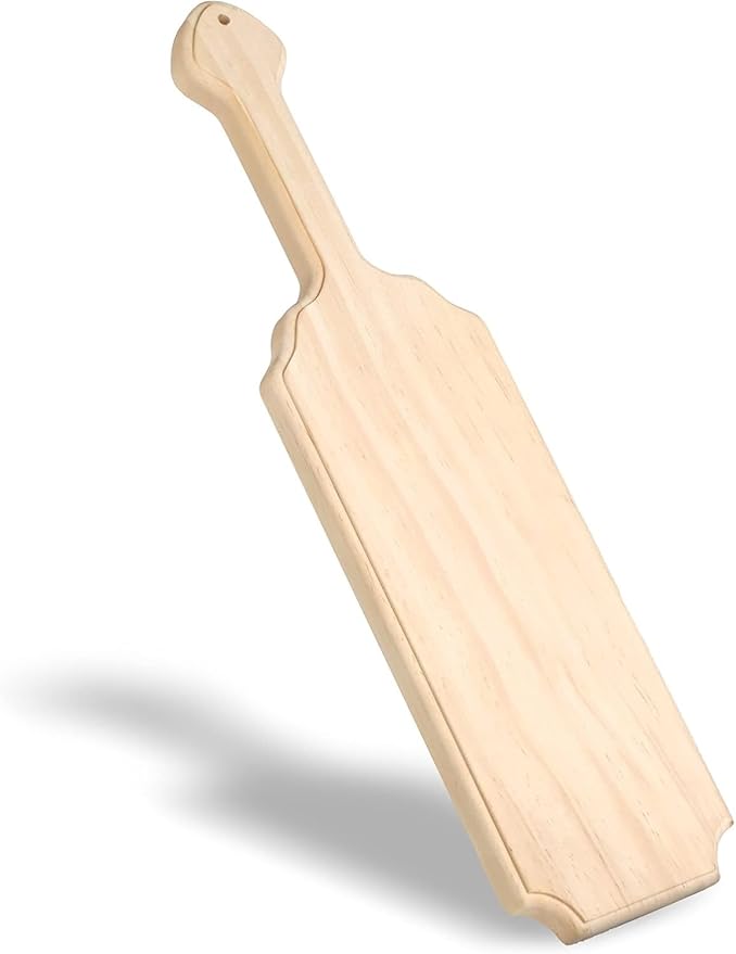 Pllieay 15 Inch Unfinished Wooden Paddle, Greek Fraternity Paddle, Solid Pine Wood Paddle, Wooden Frat Paddle, Natural Color Craft Wood Great for DIY Home Decoration