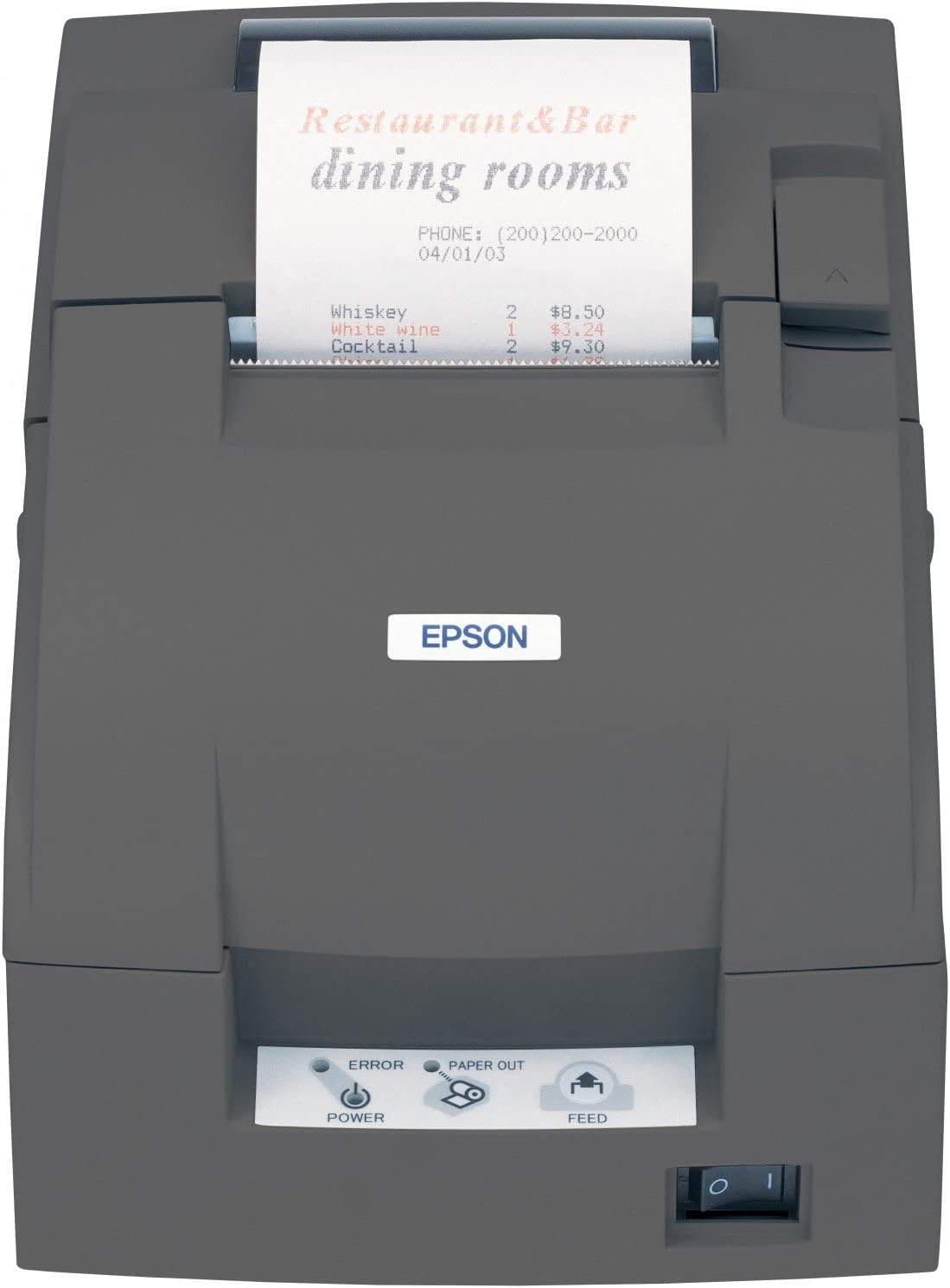 Epson TM-U220B Dark Gray Dot Matrix Printer 2.99" C31C514767
