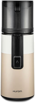 Hurom H400 Cold Press Juicer Machine, Award Winning Masticating Slow Juicer, Easy to Clean, Strainer & Hands Free with Self Feeding, Wide Mouth Hopper, Easy Assembly (Two-Tone Beige)
