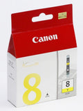 New, Pre-Owned - Canon CLI-8 Color Standard Yield Yellow Ink Tank, 0623B002