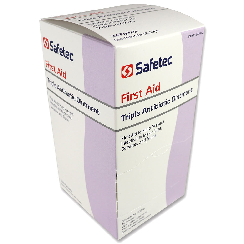 Triple Antibiotic .9gm. Pouch, 144 per box