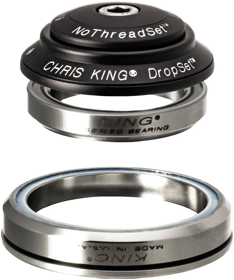 Chris King DropSet 3 Headset - 1-1/8 - 1.5" 41/52mm 36 Deg Matte Black