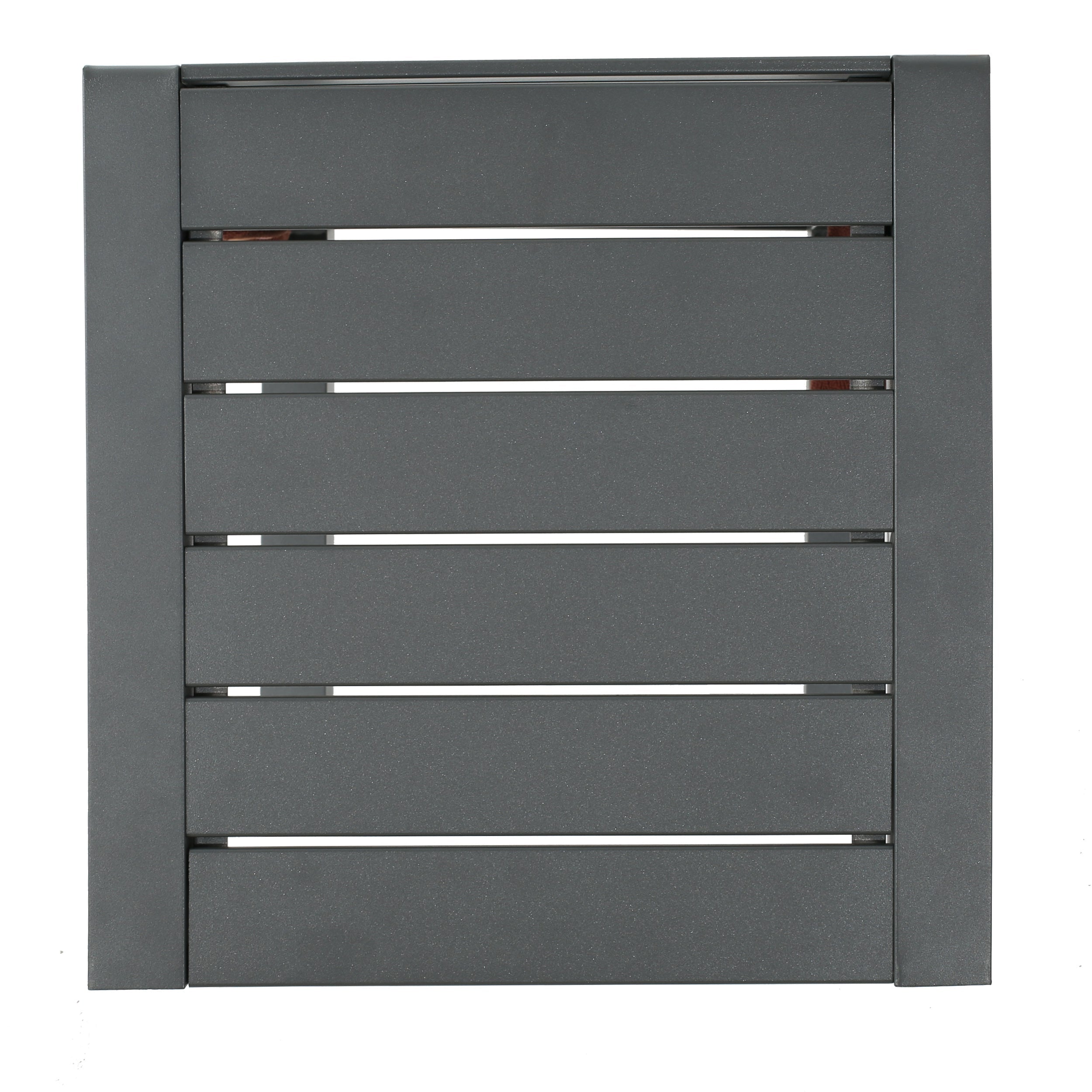 Outdoor C-Shape Side Table Aluminum Gray 14.5x15x24