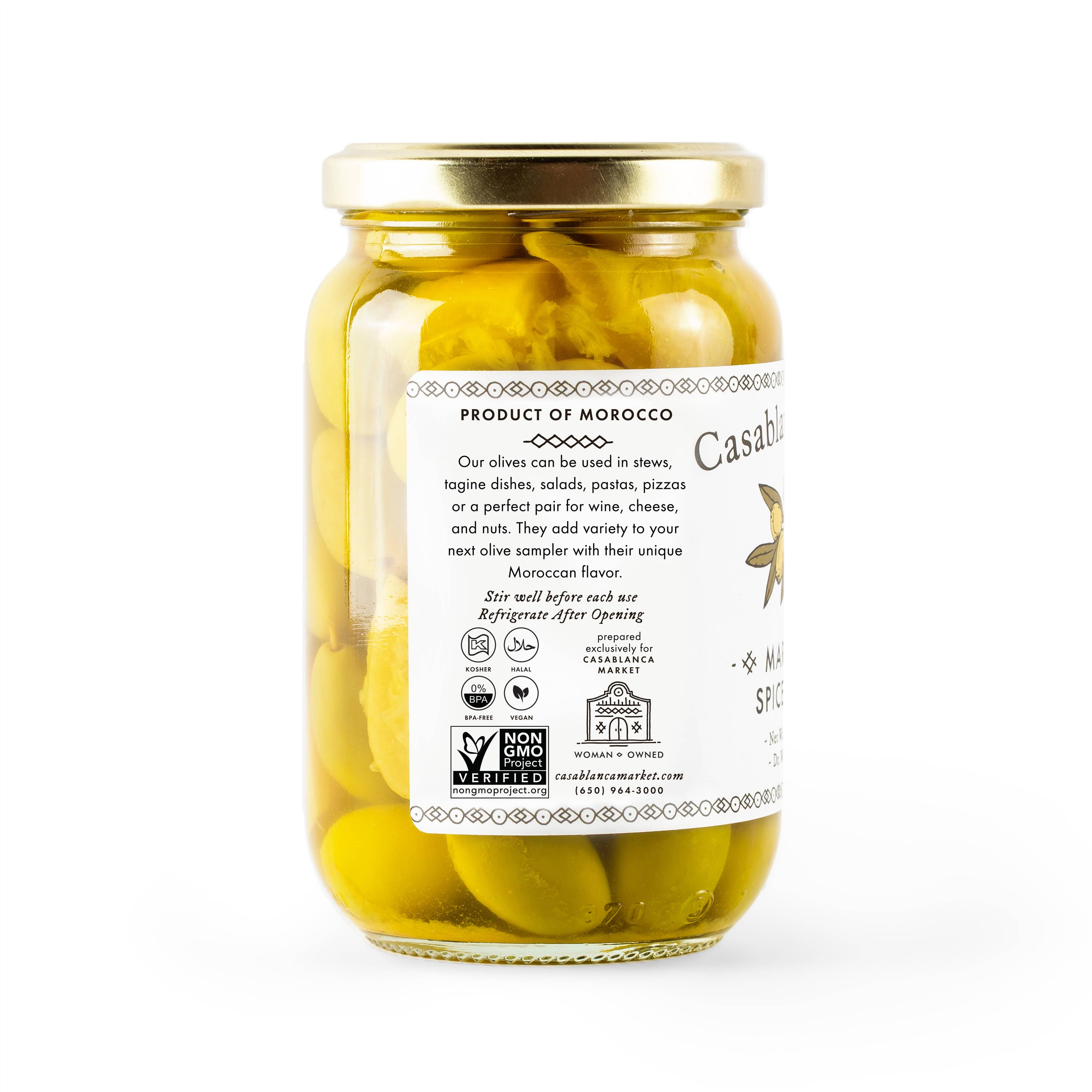Casablanca Market Marrakesh Spiced Green Olives