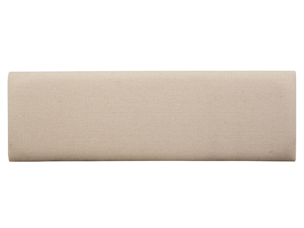 Tristan - Upholstered Backless Bench With U-Shaped Legs - Swiss Coffee