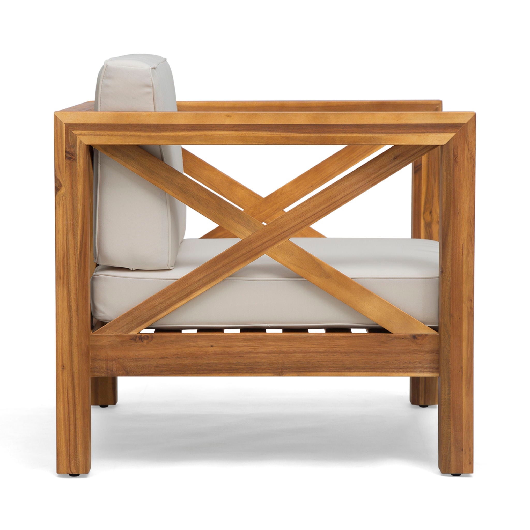 Brava Mid-Century Modern Club Chair with Water Resistant Cushions
