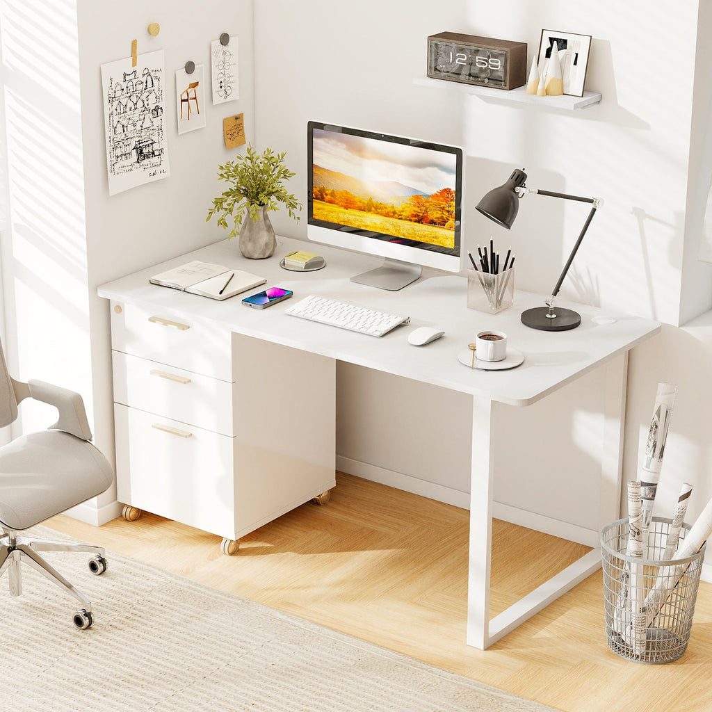 58 Inch x 28 Inch Universal Tabletop for Standard and Standing Desk Frame