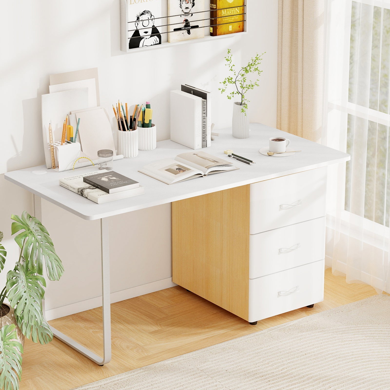 58 Inch x 28 Inch Universal Tabletop for Standard and Standing Desk Frame