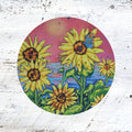 Rubber Grip Jar Opener - Love Can Rebuild This World. Sunflowers. Hope.