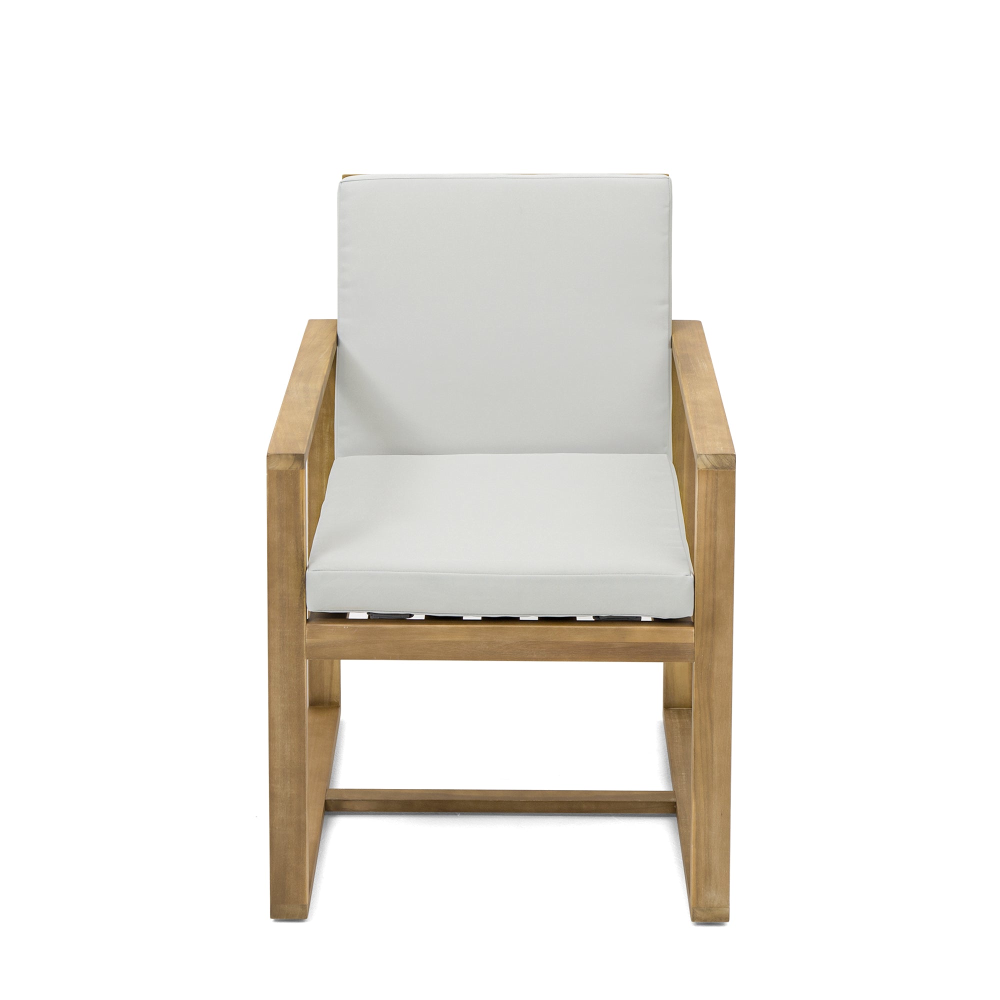 Outdoor Dining Chair Acacia Wood Set of 2