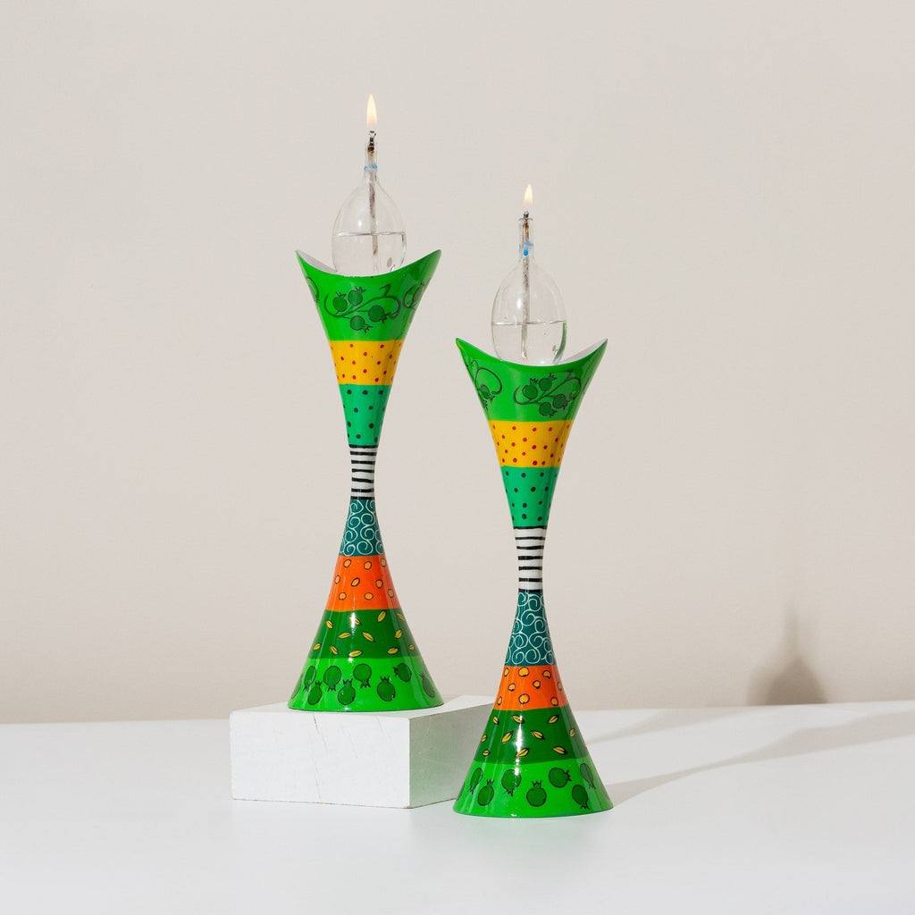 Stylish Shabbat Handmade Candle Holders – Premium Curved Series