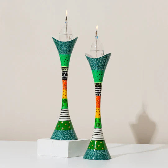 Luxury Handcrafted Aluminum Candle Holders – Premium Curved Series