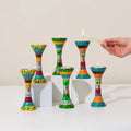 Colorful Handmade Candle Holder – Premium Short Series