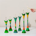 Stylish Shabbat Handmade Candle Holders – Premium Curved Series